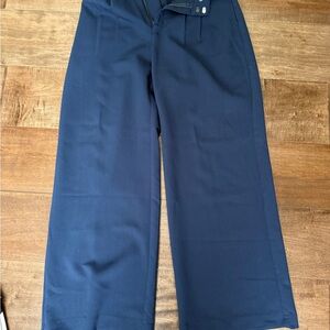 Abercrombie Navy Wide-Leg Trousers